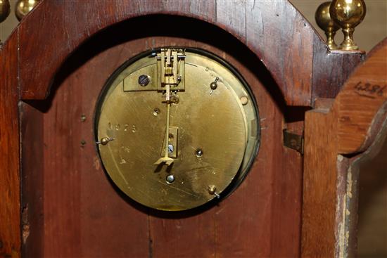 An Edwardian arched mantel clock height 30cm